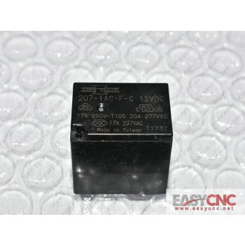 207-1AC-F-C 12VDC Songchuan realy new