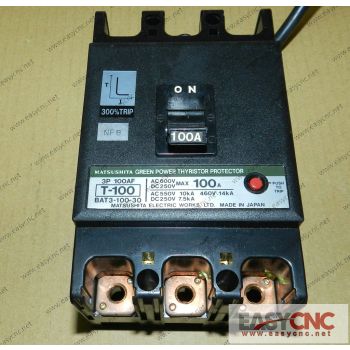 3P 100AF T-100 BAT3-100-30 MATSUSHITA GREEN POWER THYRISTOR PROTECTOR used