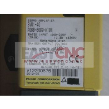 A06B-6089-H104 Fanuc servo amplifier used