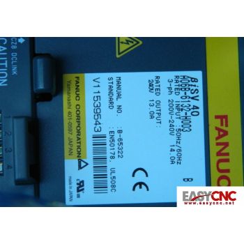 A06B-6132-H003 Fanuc servo amplifer module Bisv40 used