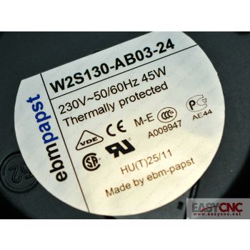 W2S130-AB03-24 Ebm-Papst fan new