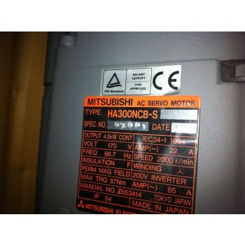HA300NCBS Mitsubishi servo motor used