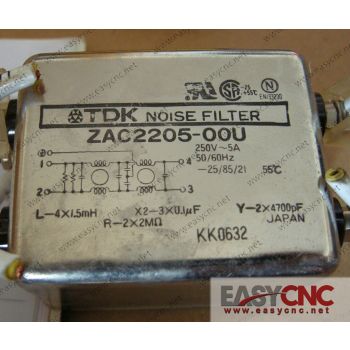 ZAC2205-00U TDK noise filter used